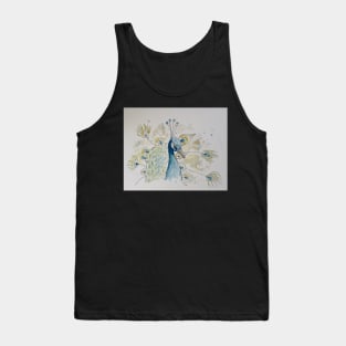 Peacock line drawing Tank Top